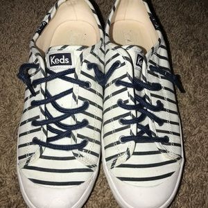 Girls keds navy & white